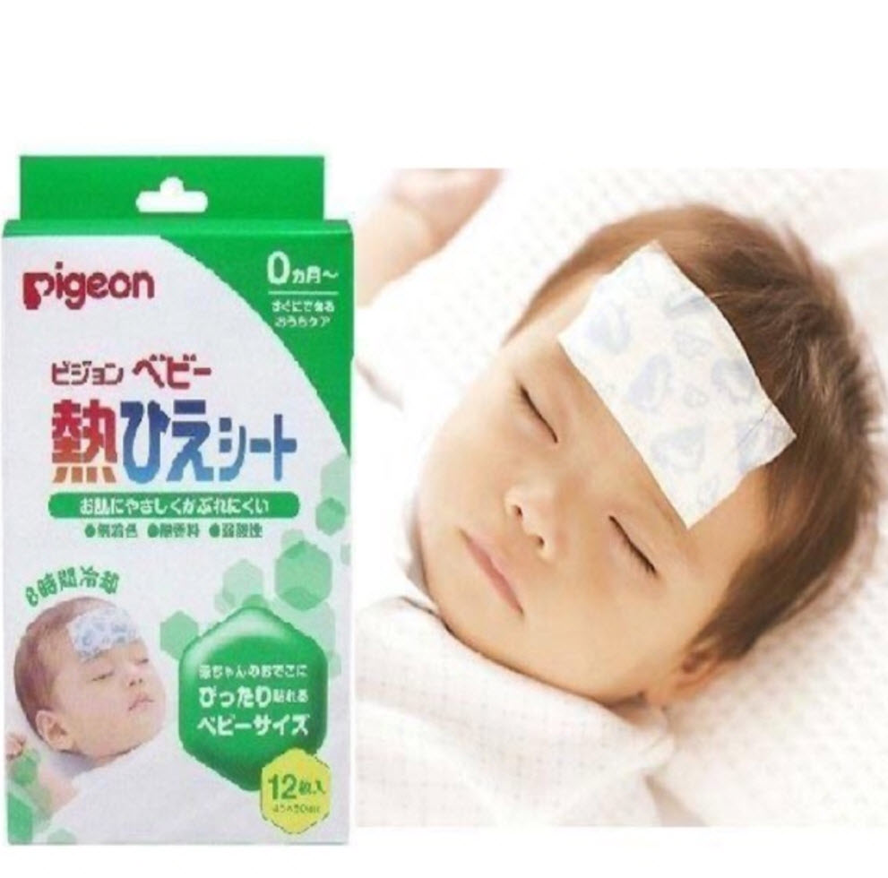 Miếng dán hạ sốt cho bé Pigeon nội địa Nhật Bản