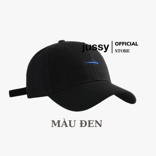 Mũ lưỡi trai unisex thêu icon cá voi chất vải Cotton bởi Jussy_Official