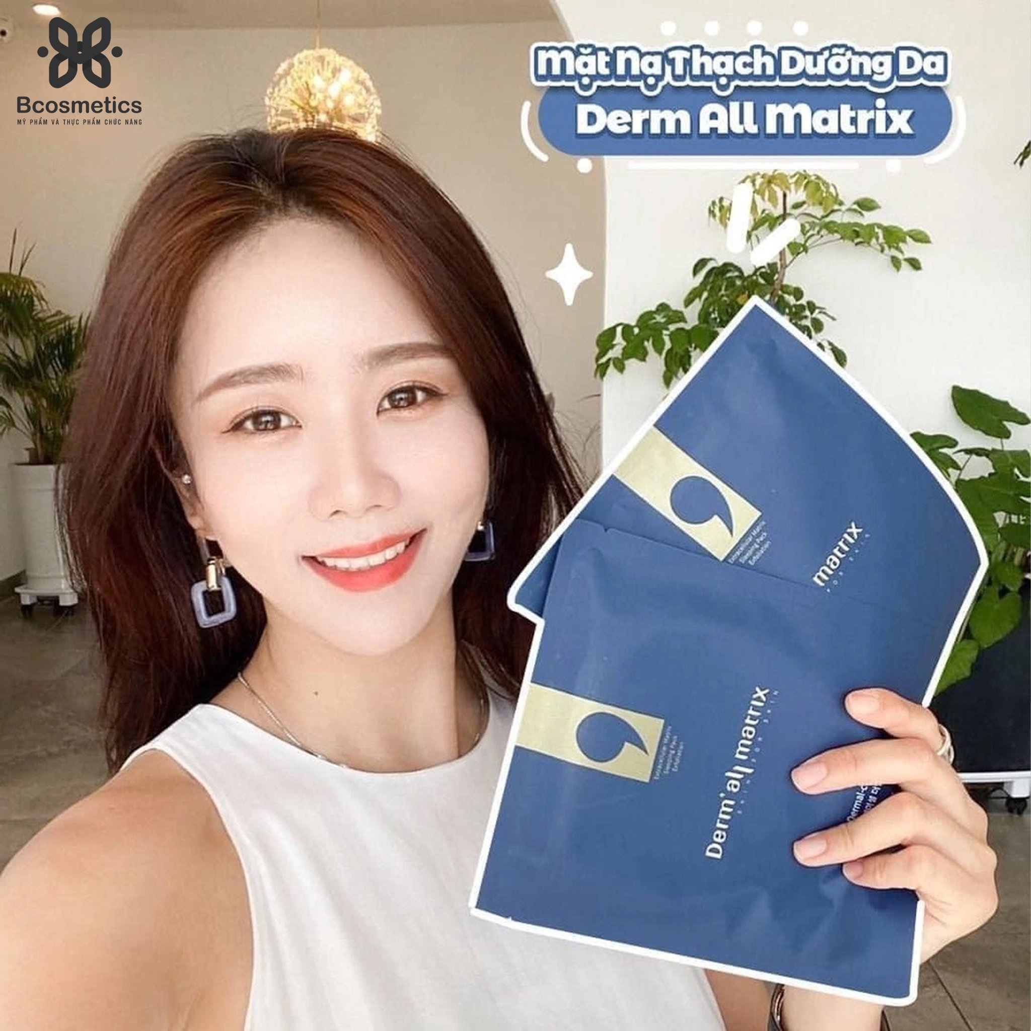 Mặt Nạ Siêu Dưỡng Da Derm all Matrix Hàn Quốc - Mẫu Mới