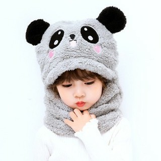 Mũ len bông trẻ em gấu Panda