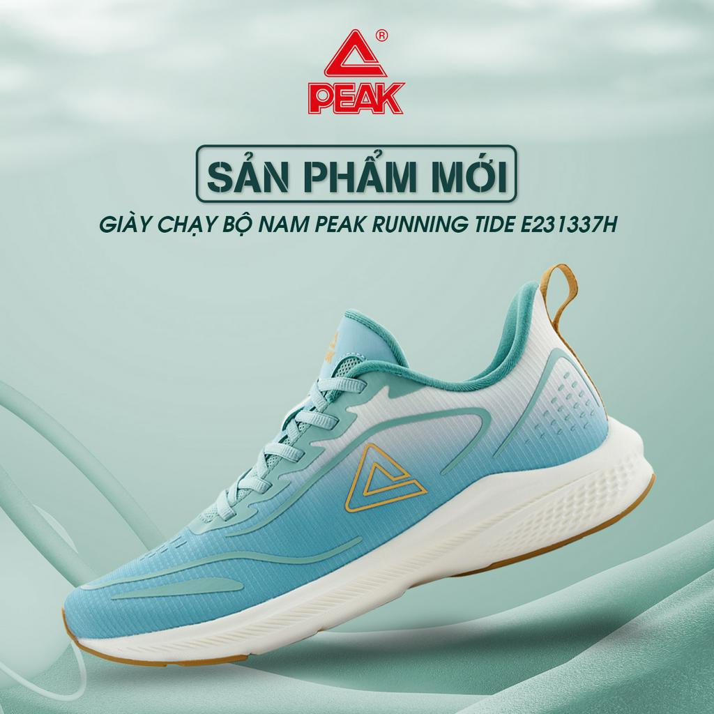 [Nhập code LAZSOCIALMAY giảm 15%] Giày chạy bộ Nam PEAK Running Tide E231337H