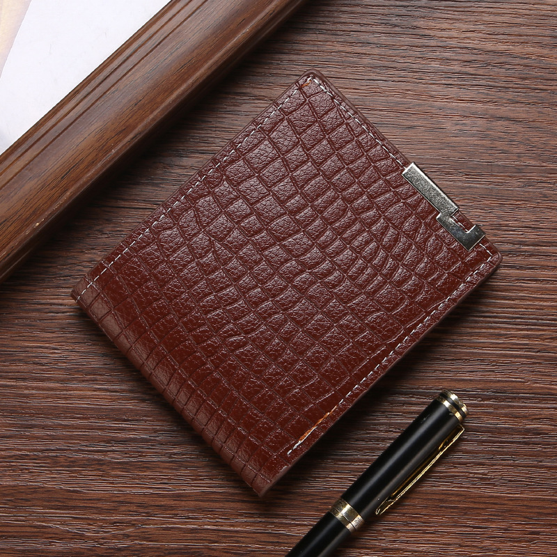High quality men's horizontal wallet leather multi pocket convenient clutch all kinds of documents
