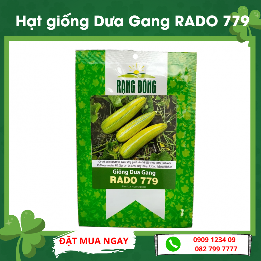 Hạt Giống Dưa Gang Rd 779 Rạng Đông Gói 1Gram