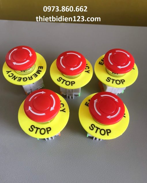 Combo of 10 Emergency Stop Buttons Non-22 -La37-11Dn