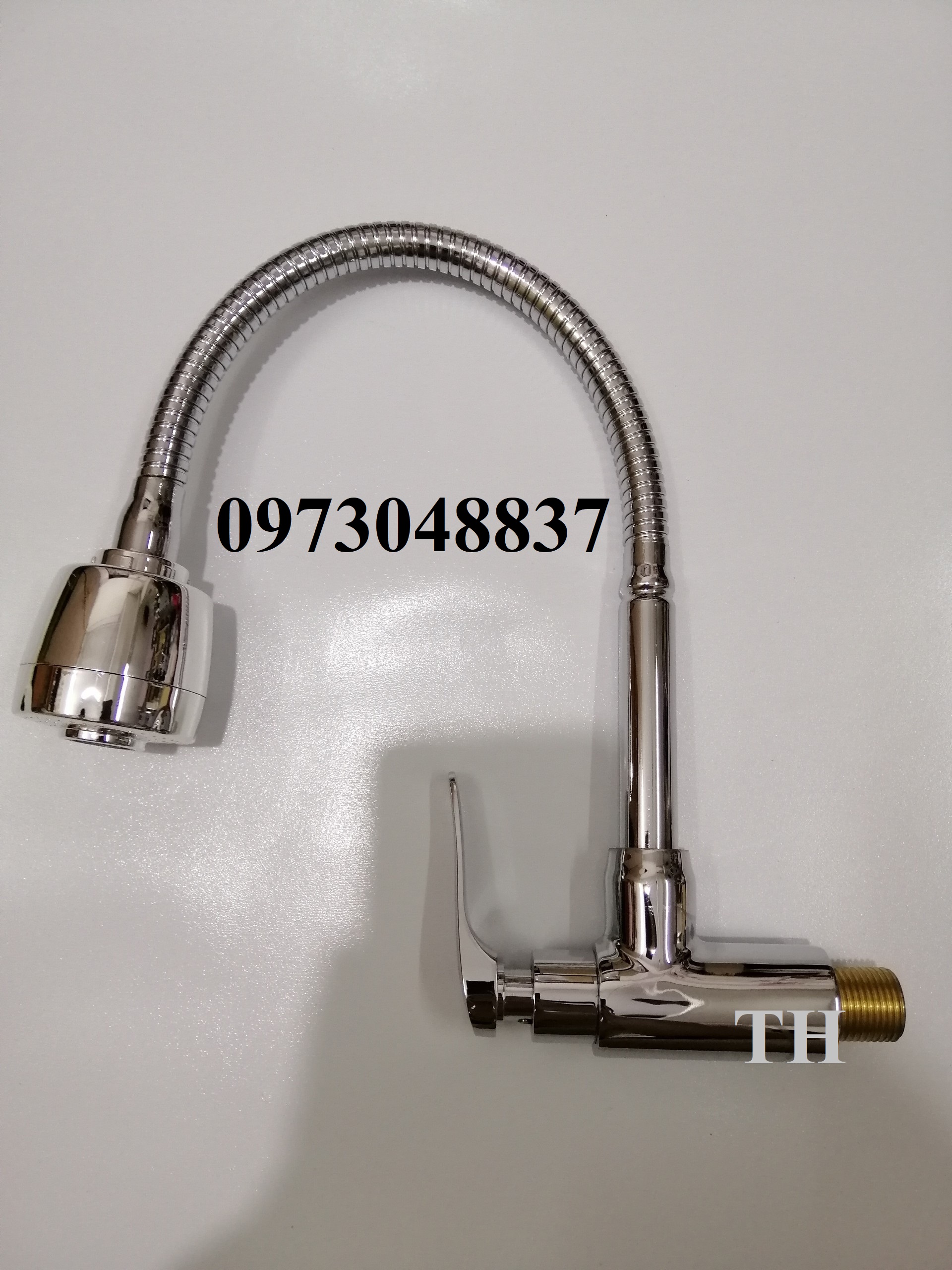Vòi rửa chén bát đơn lạnh I NAX cần mềm gắn tường