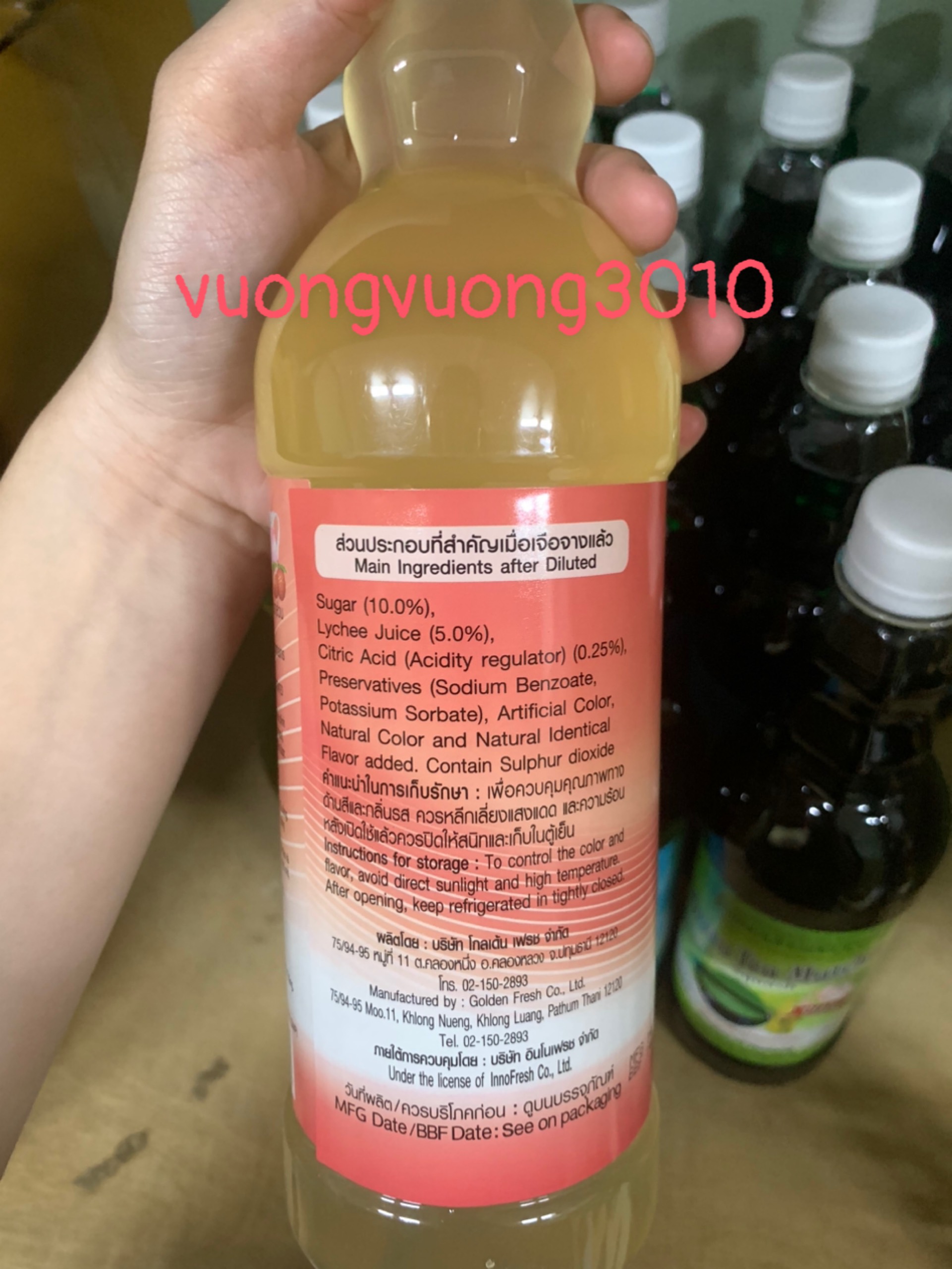 Siro Thái Lan Pixie có đủ vị trái cây 730ml