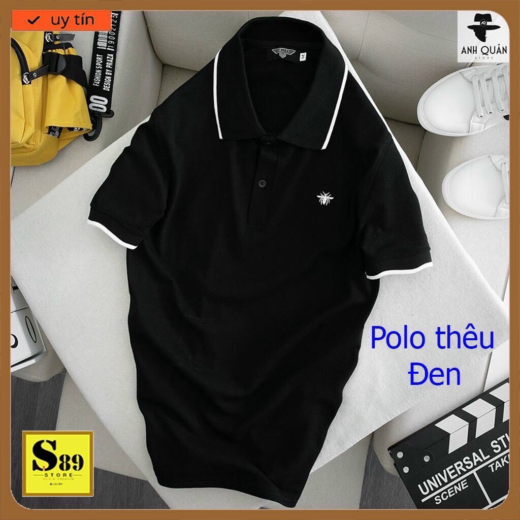 [HCM]ÁO THUN NAM NỮ CỔ TRỤ CHẤT COTTON THỜI TRANG CAO CẤP LULYFASHION B014