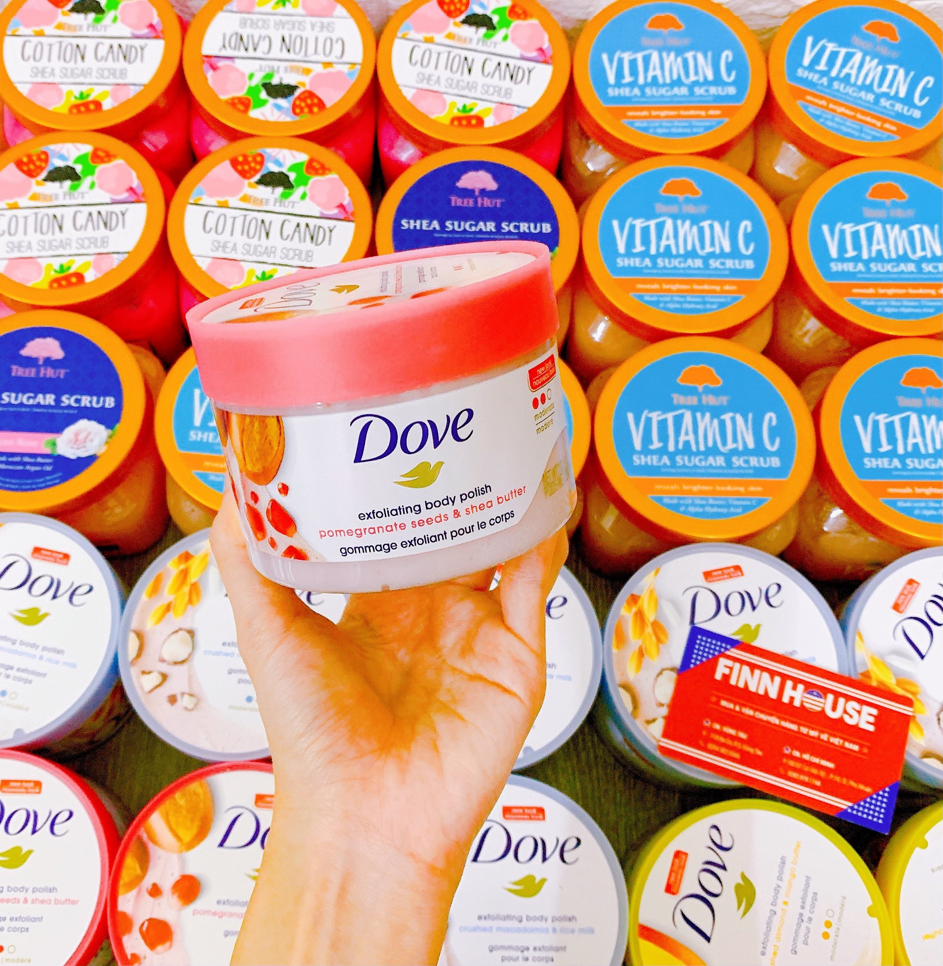 Tẩy da chết body DOVE 298g