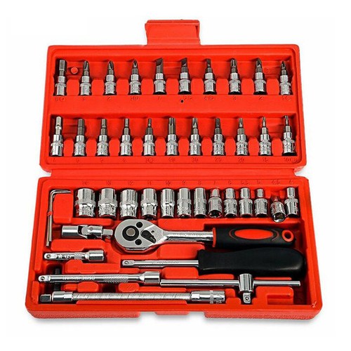 [LOẠI TỐT] Bộ dụng cụ mở bu lông ốc vít, bộ dụng cụ sửa chữa ô tô xe máy, bộ dụng cụ đa năng 46 chi tiết