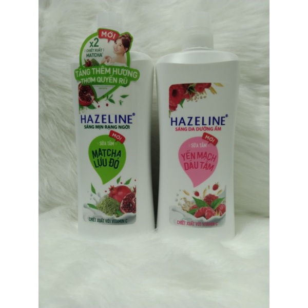 SỮA TẮM HAZELINE 1kg trắng sáng mịn da(nắp trắng)