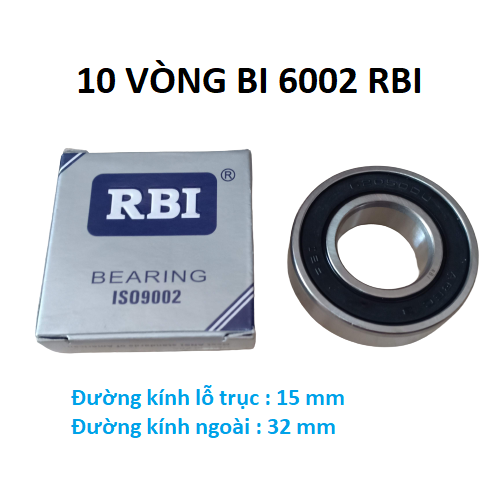 10 Vòng bi 6002 RBI -chất lượng cao