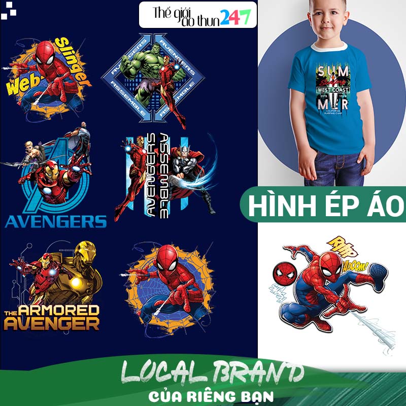 [Hình ủi, ép nhiệt] Hình siêu nhân cho trẻ SN6