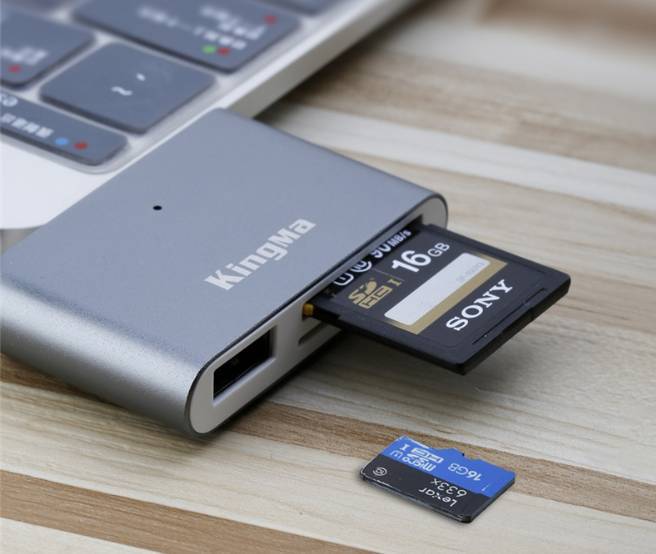 Đầu đọc thẻ nhớ đầu USB Type-C 3.0 Kingma