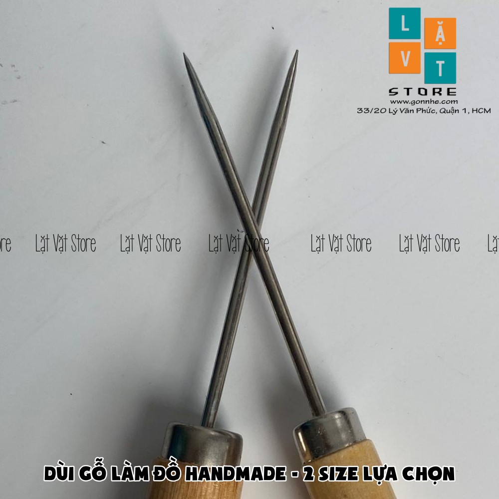 [HCM]Dùi cán gỗ làm đồ handmade gift đất sét len chọc... 2 Size lựa chọn - Chắc chắn