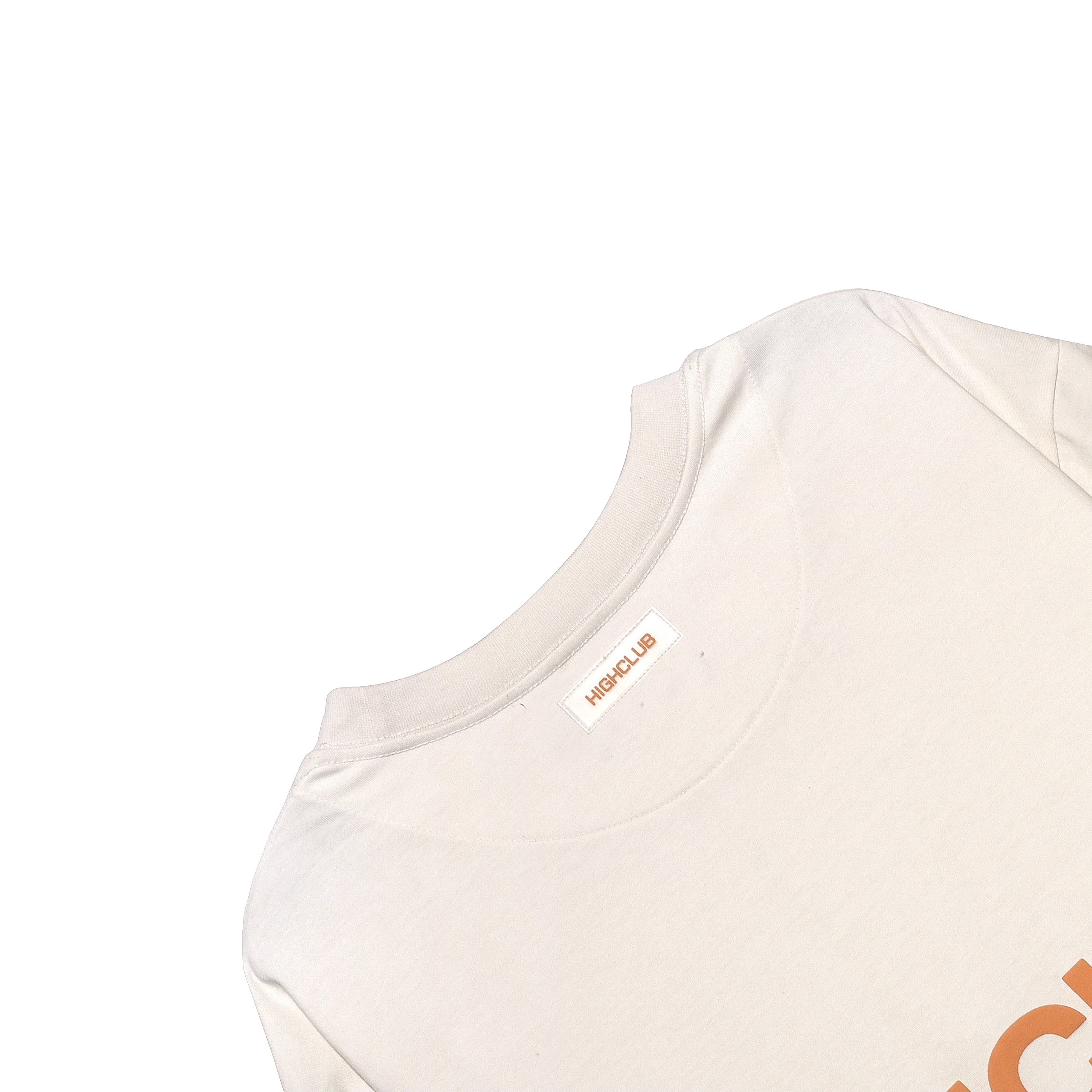 HIGHCLUB Basic Washed Tee - Cream