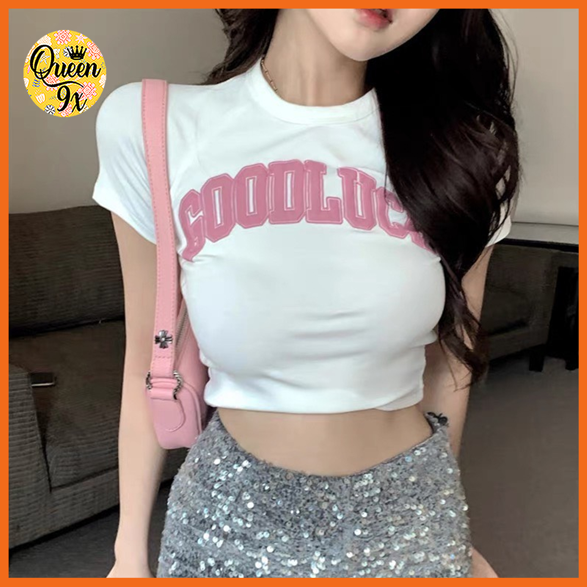 Áo Croptop Goodluck Dễ Thương