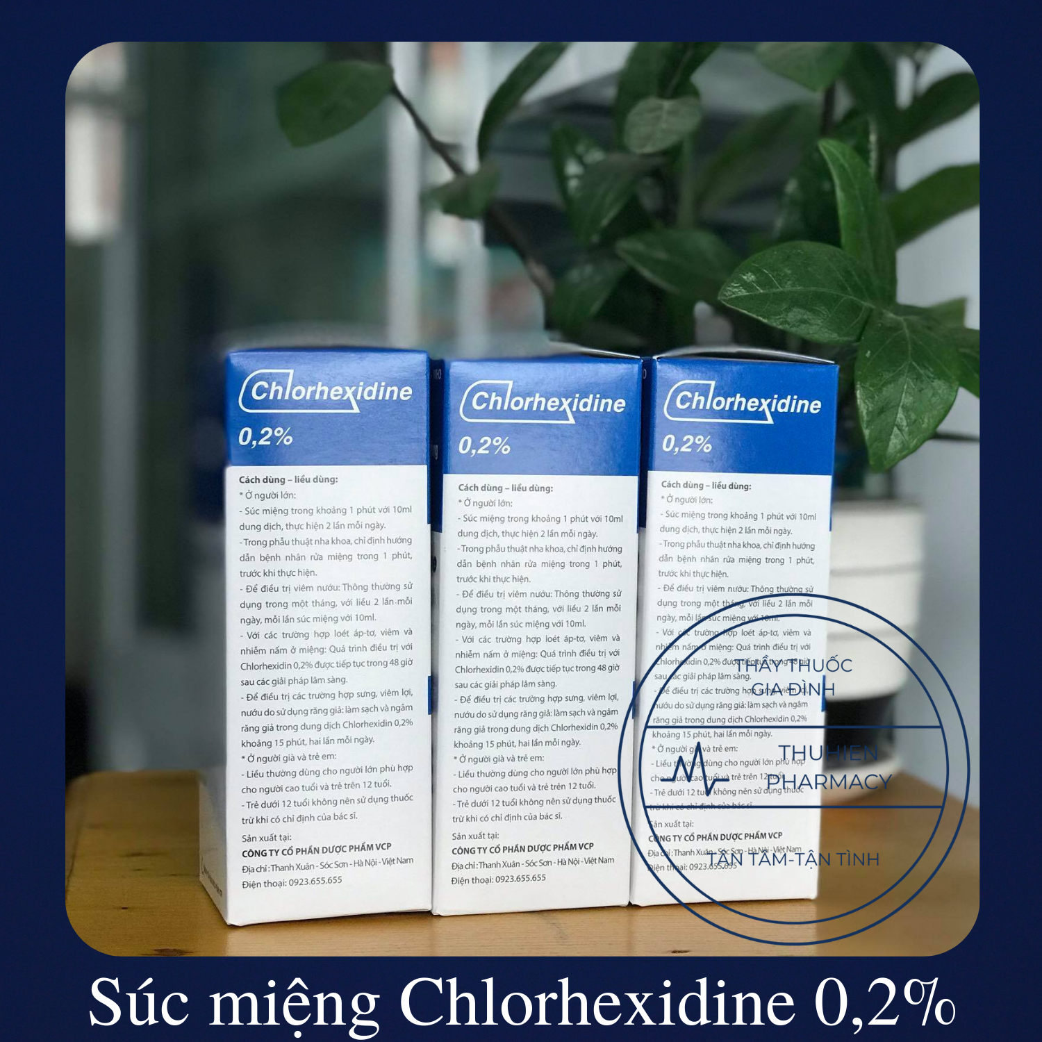 Dung dịch súc miệng Chlorhexidine 0.2% VCP Chai 125 ml