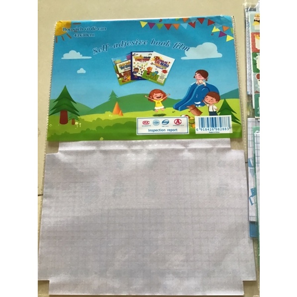 Bọc sách vở decal các cấp, bìa decan bọc sách