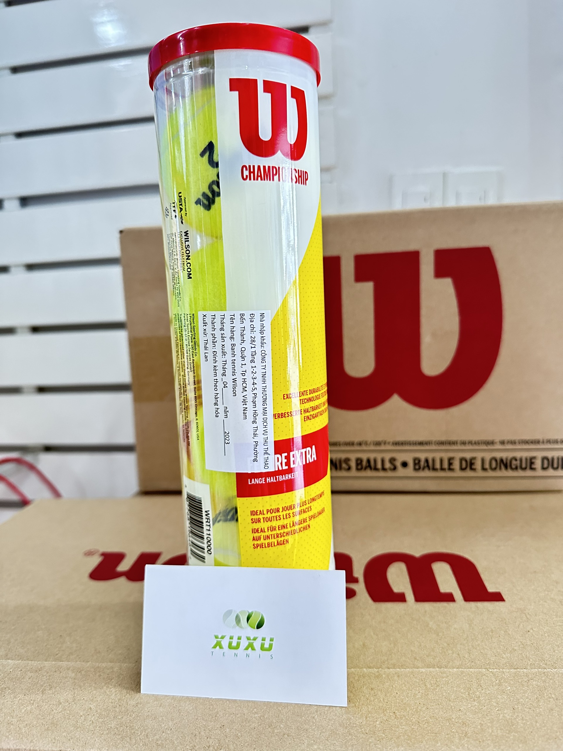Bóng Tennis Wilson Đỏ 4
