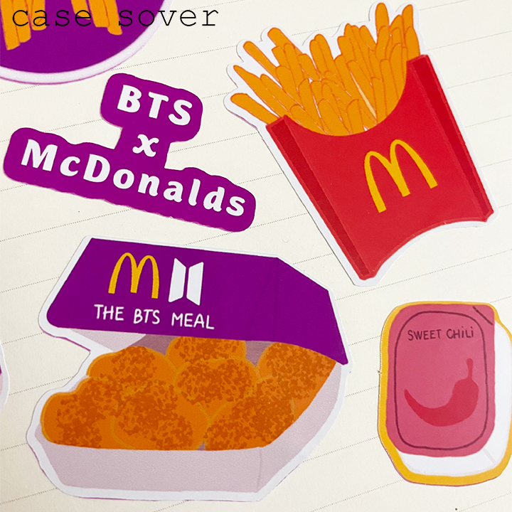 Set Sticker chủ đề The BTS Meal trang trí Planner,... - Case Sover