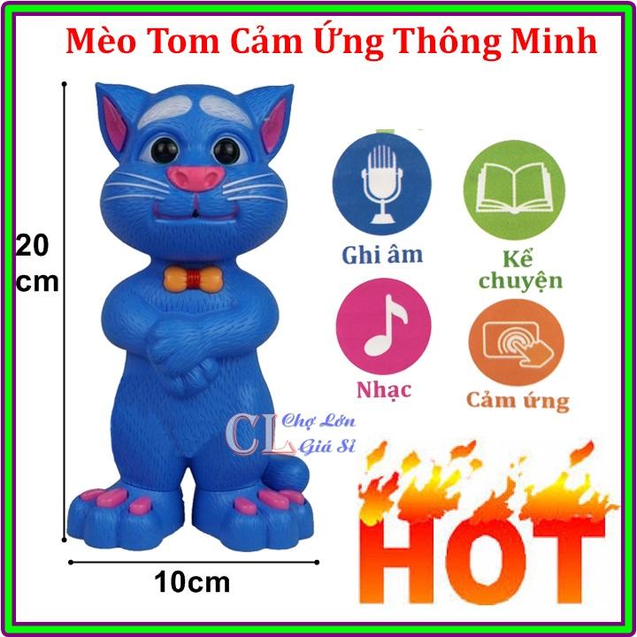 [HCM]Đồ Chơi Mèo Tom Cảm Ứng (Có Nơ) Thông Minh Biết Nói + Hát + Kể Chuyện Cho Bé