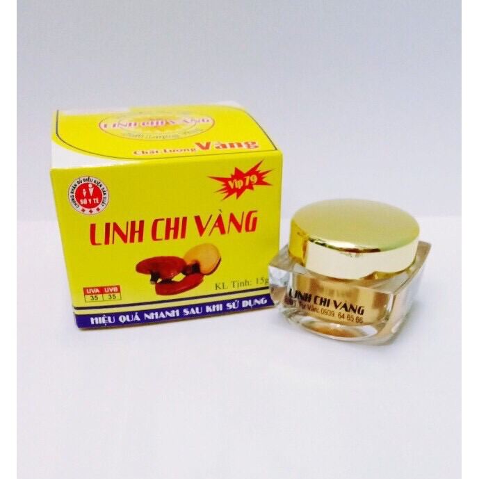 [HCM]KEM MỤN - THÂM - TRẮNG DA- MỜ SẸO LINH CHI VÀNG 15G