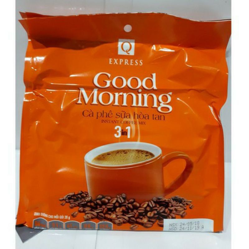 Cà phê sữa Good morning Trần Quang 480g 24 gói 20g