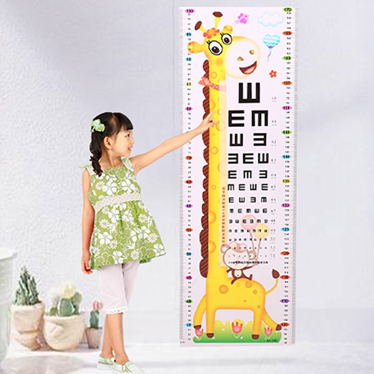 Decal đo chiều cao, kiểm tra thị lực cho bé - KAWAII BABY