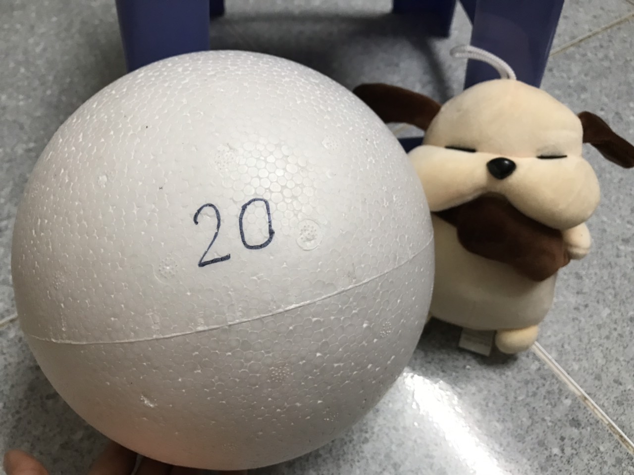 Quả cầu xốp đường kính 20cm