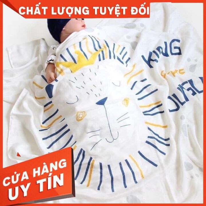 Khăn Lụa Aden Đa Năng Sợi Tre 1.1mx1.2m / Khăn tắm bé