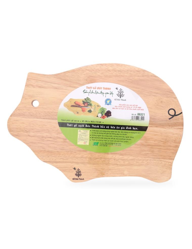 Thớt Hình Heo Nhỏ Gỗ Đức Thành 05321