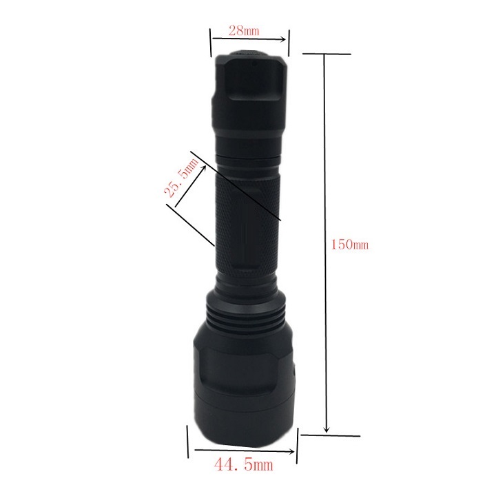 Đèn pin siêu sáng C8 Cree XHP50.2 kiểu dáng sang trọng