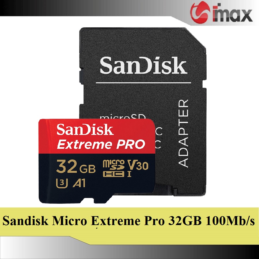 Thẻ nhớ sandisk micro sdhc extreme pro 32gb + adapter