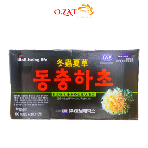 (SỈ TỪ 10 HỘP) 60 chai Nước Đông Trùng Hạ Thảo Hàn Quốc