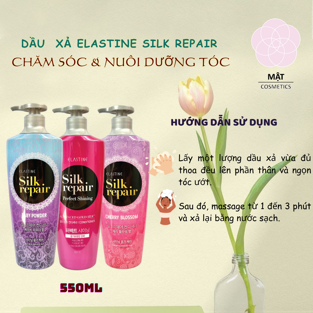 Dầu gội nước hoa Hàn Quốc Elastine Silk Repair 550ml