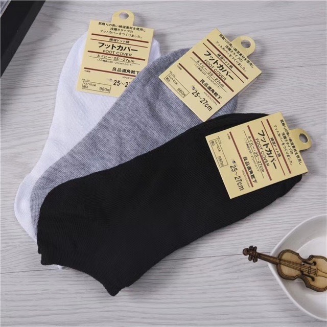 Tất Vớ Trơn Cổ Ngắn Unisex