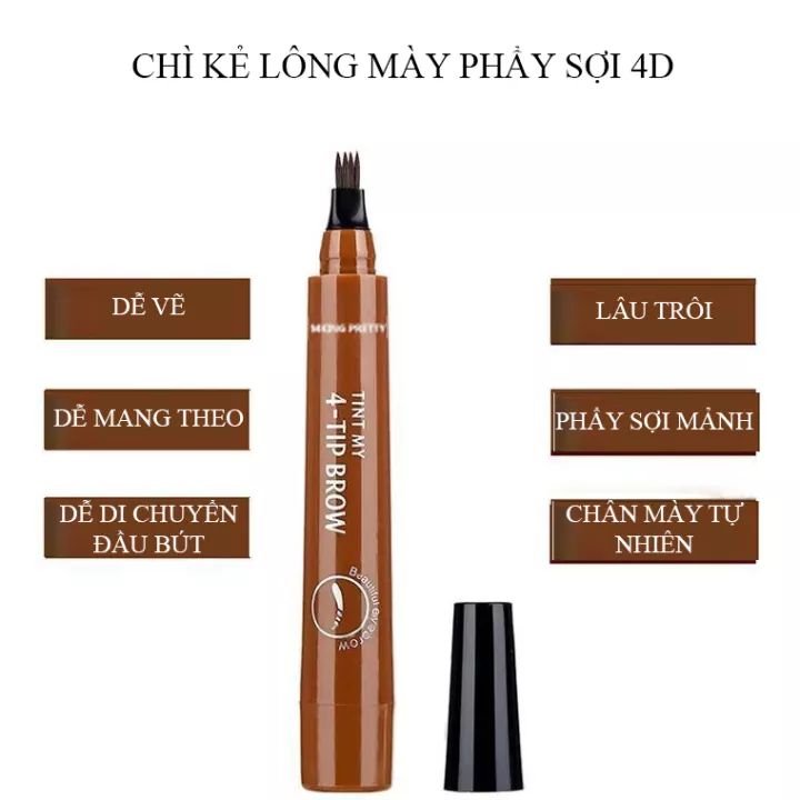 [HCM]Chì mày phẩy sợi Suake Tint My 4 Tip Brown