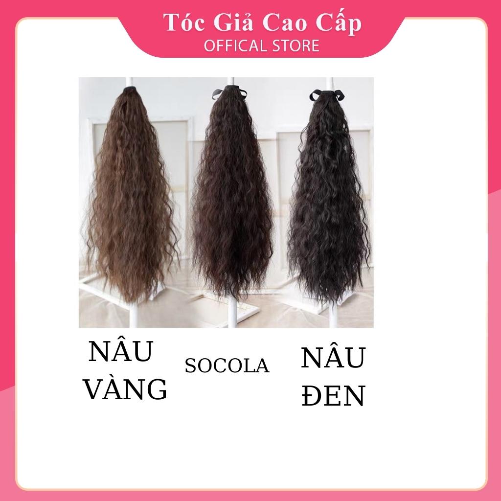 Tóc Giả Cột Tóc Giả Cột Xù Mì Ngắn 40Cm