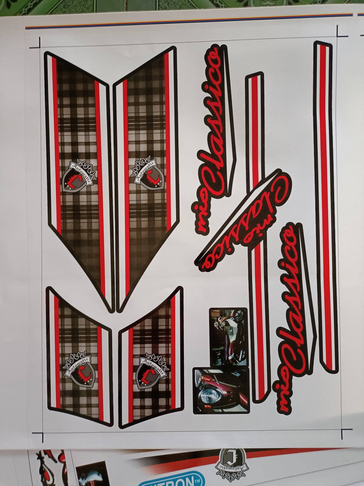 tem rời mio classico, decal 3 lớp