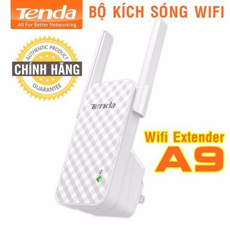 Bảng giá [HCM]Bo thu wifi roi phat lai Gia thiet bi phat song wifi Bộ kích sóng Tenda A9 khả năng chuyển tiếp wifi với tốc độ tối đa lên tới 300 Mbps Phong Vũ