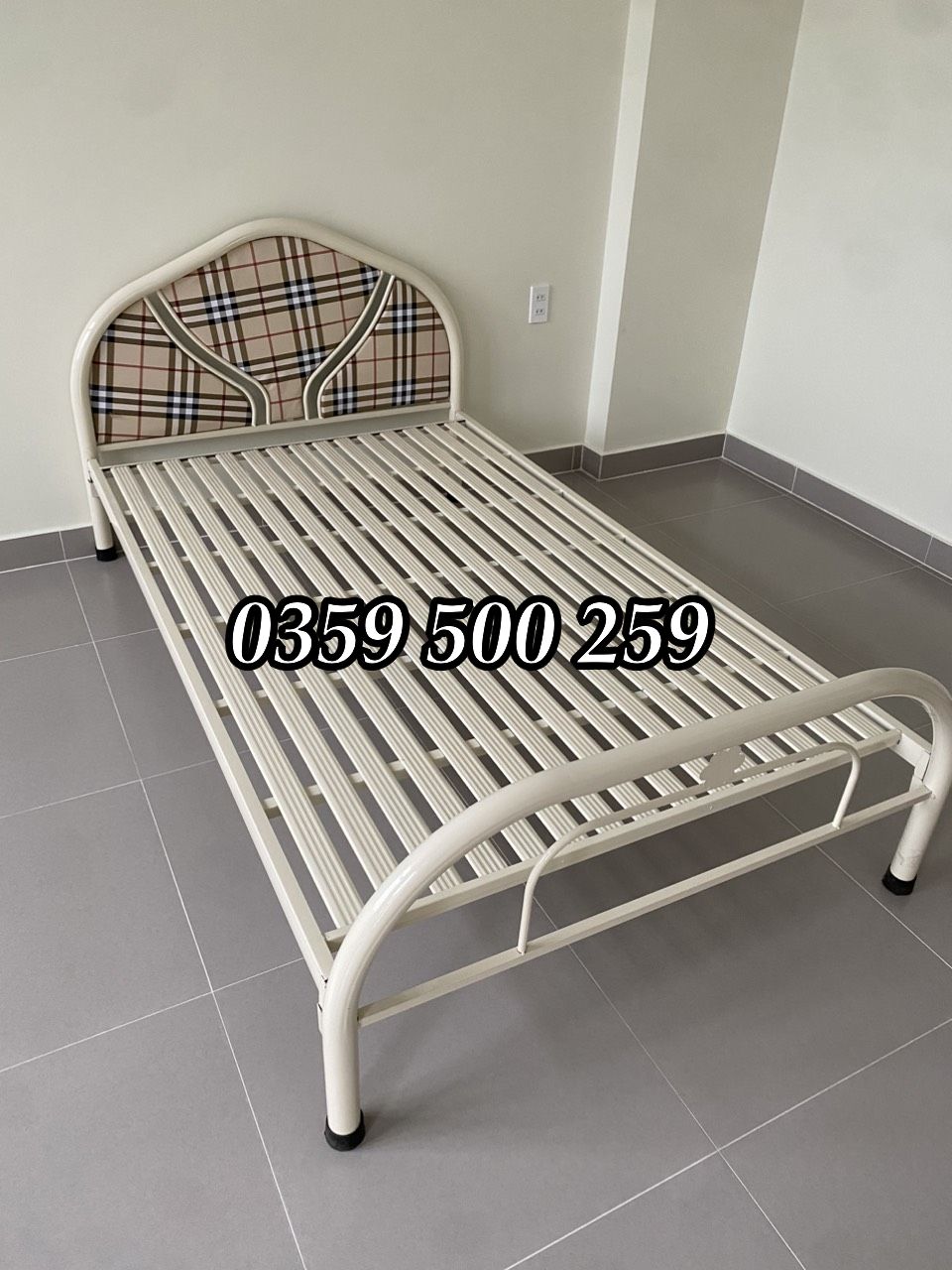 Giường sắt tròn giường đơn HCM BD