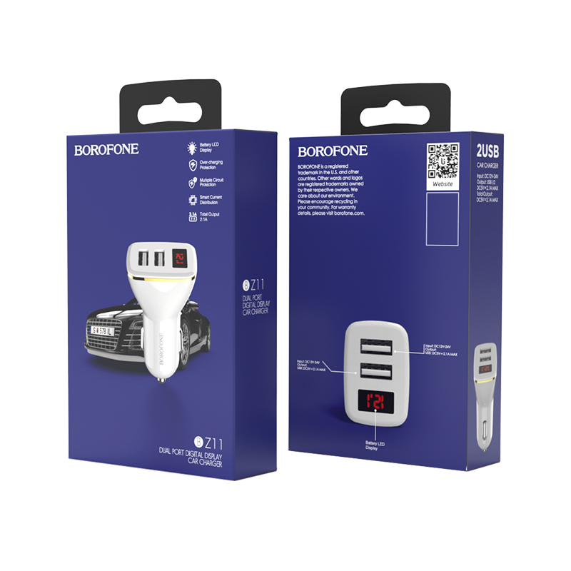 [HCM]Cóc sạc xe hơi Borofone BZ11 bảo hành 6th