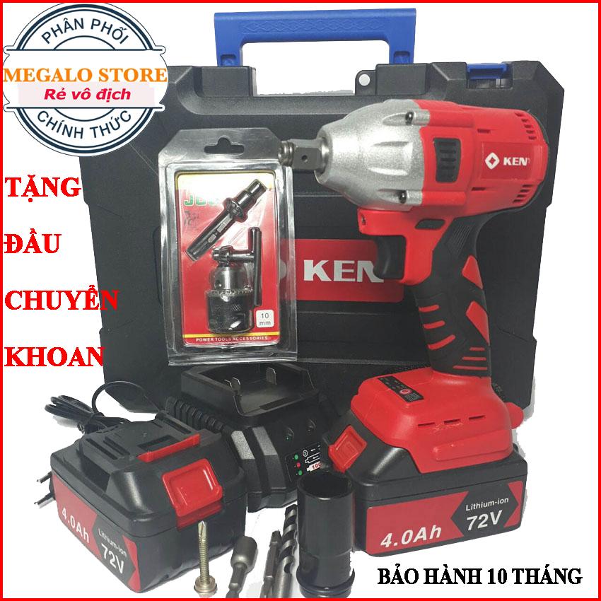 Siết Bulong KEN 72V Dùng Pin - Không Than. Siết Bulong Ốc Vít. Siết Tôn
