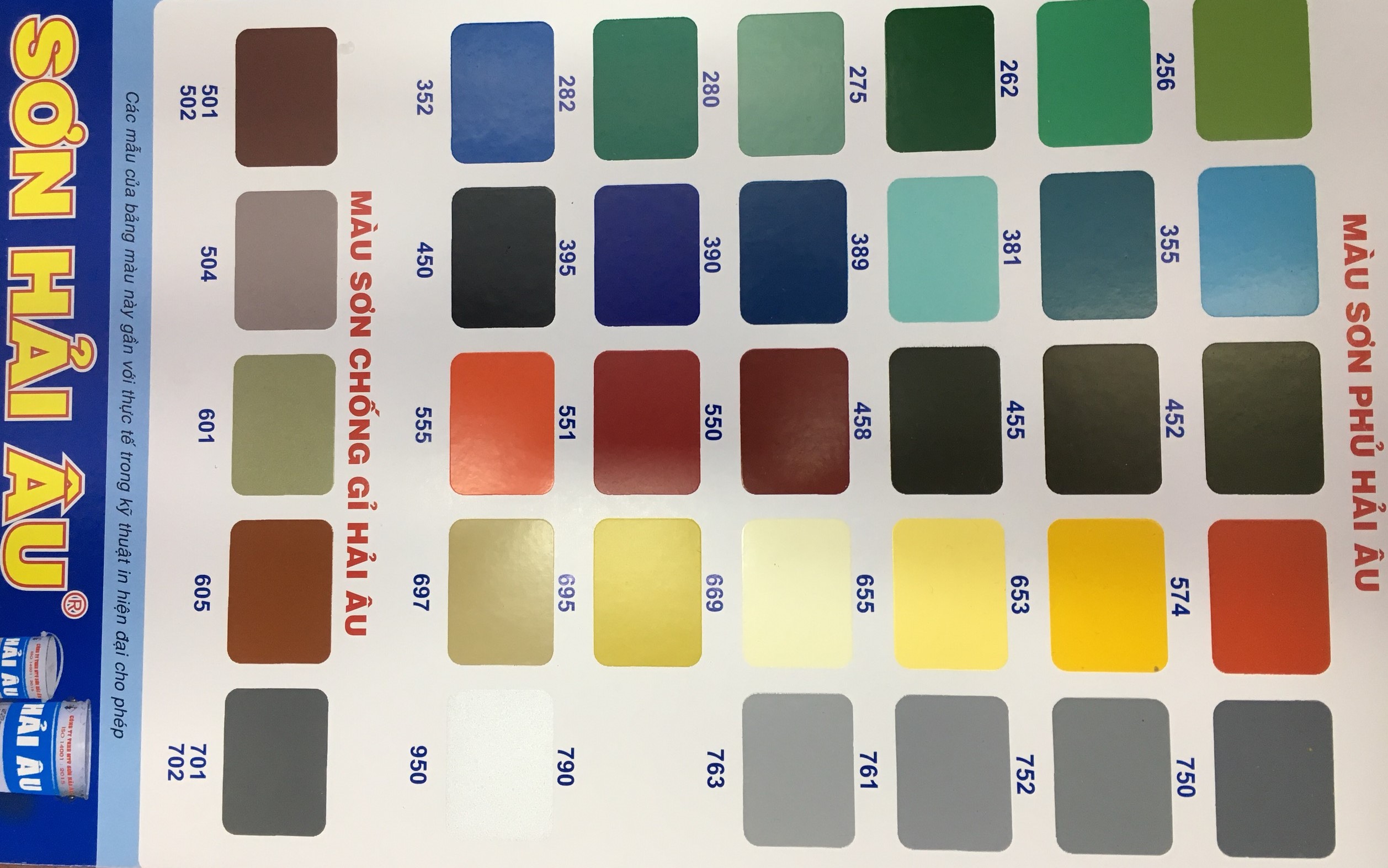 Sơn epoxy 2 thành phần Hải Âu nhiều màu 5L/Bộ