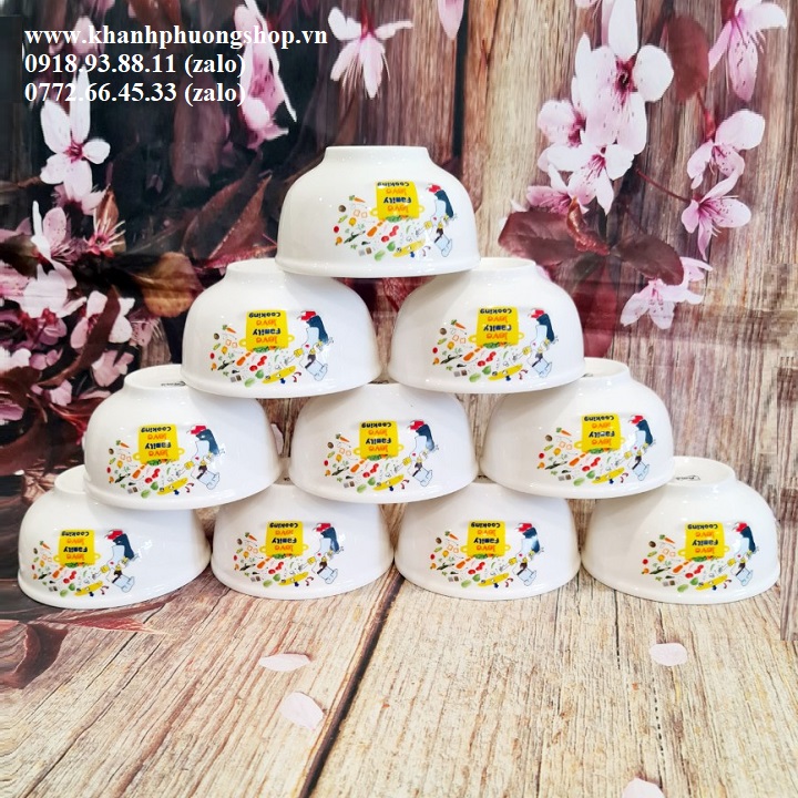 [HCM]bộ 10 chén sứ cao cấp - bộ 10 chén sứ