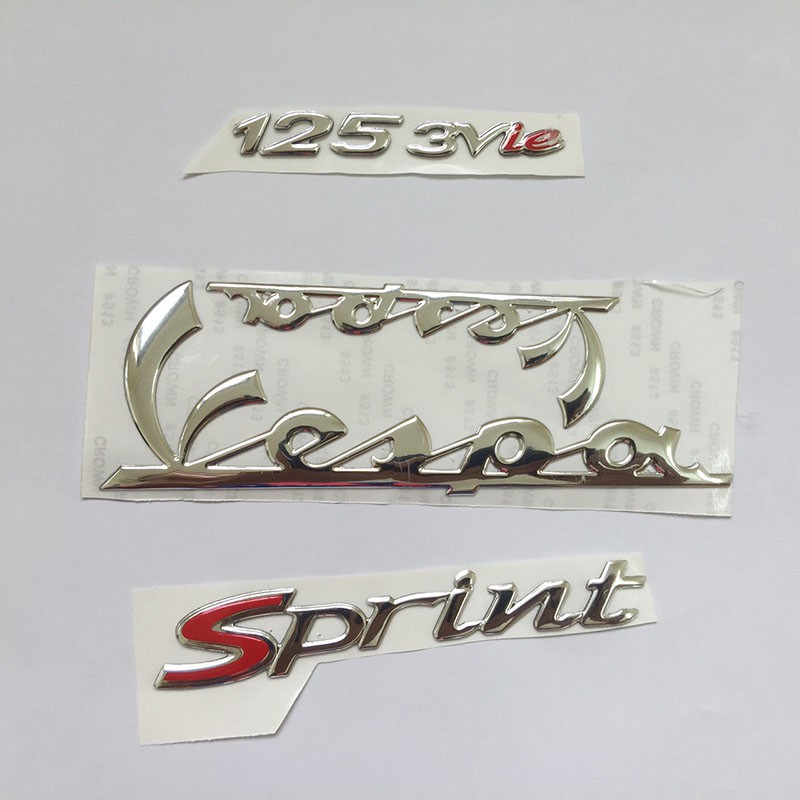 Bộ Tem Nổi Đẹp Chữ Vespa Sprint 125 3V Ie