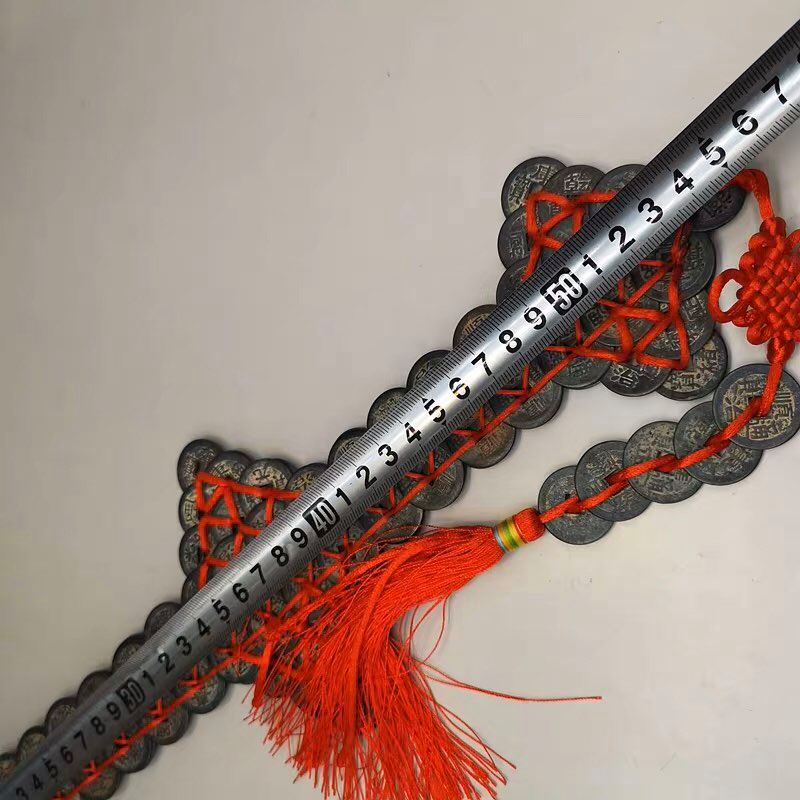 Kim tiền thất tinh bằng đồng dài 80cm