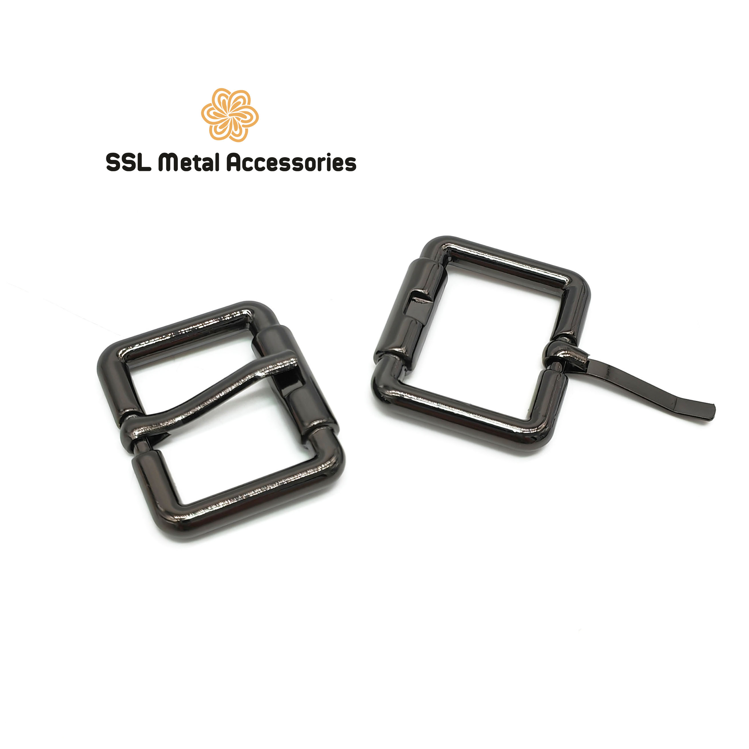 Khóa kim túi xách kim loại tăng giảm thời trang mới cho túi ví L8041, lọt lòng 2,5cm