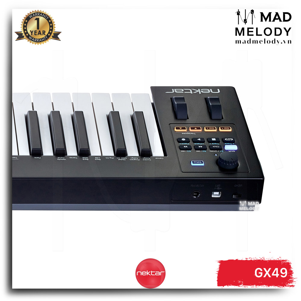 Nektar Impact GX49 Keyboard Controller (đàn làm nhạc, 49 phím, NEW)