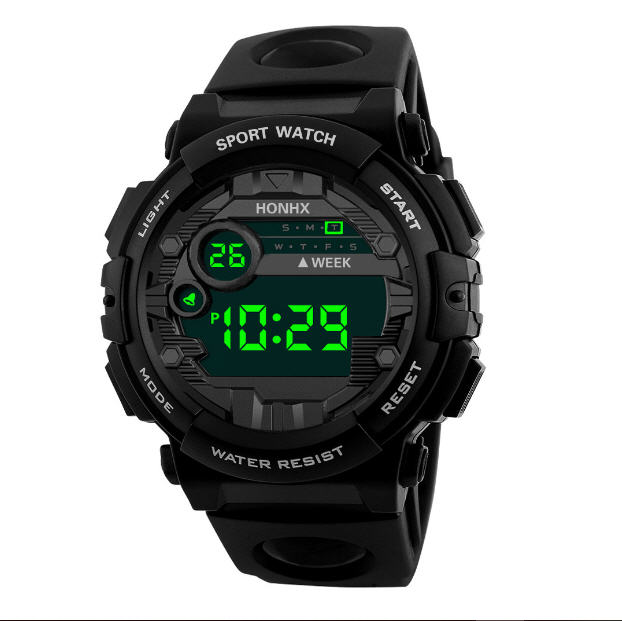 Đồng hồ nam thể thao Sport watch màn hình điện tử dây cao su đẳng cấp - shop bình minh